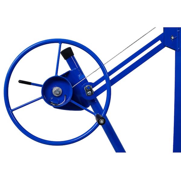 Kahomvis Drywall Lift 16 ft. Professional Heavy-Duty Steel Drywall Panel Hoist, 150 lbs. Load Capacity, Adjustable Telescopic Arm