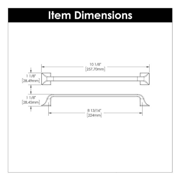 Forge 3 in. (76 mm) Chrome Cabinet Pull (10-Pack)