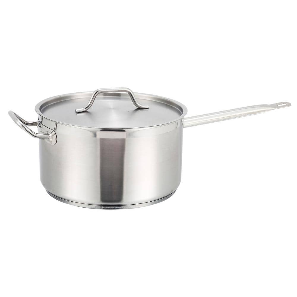 Winware by Winco Stainless Steel Sauce Pan with Cover 10 Quart