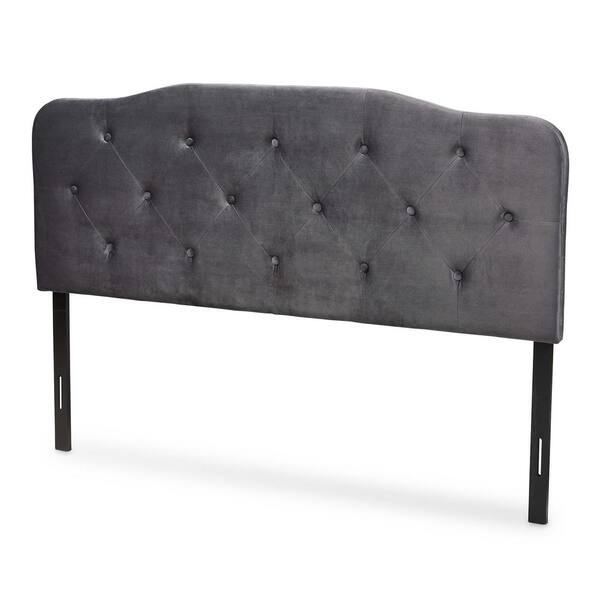 Baxton Studio Gregory Grey and Dark Brown Full Headboard 198 12416