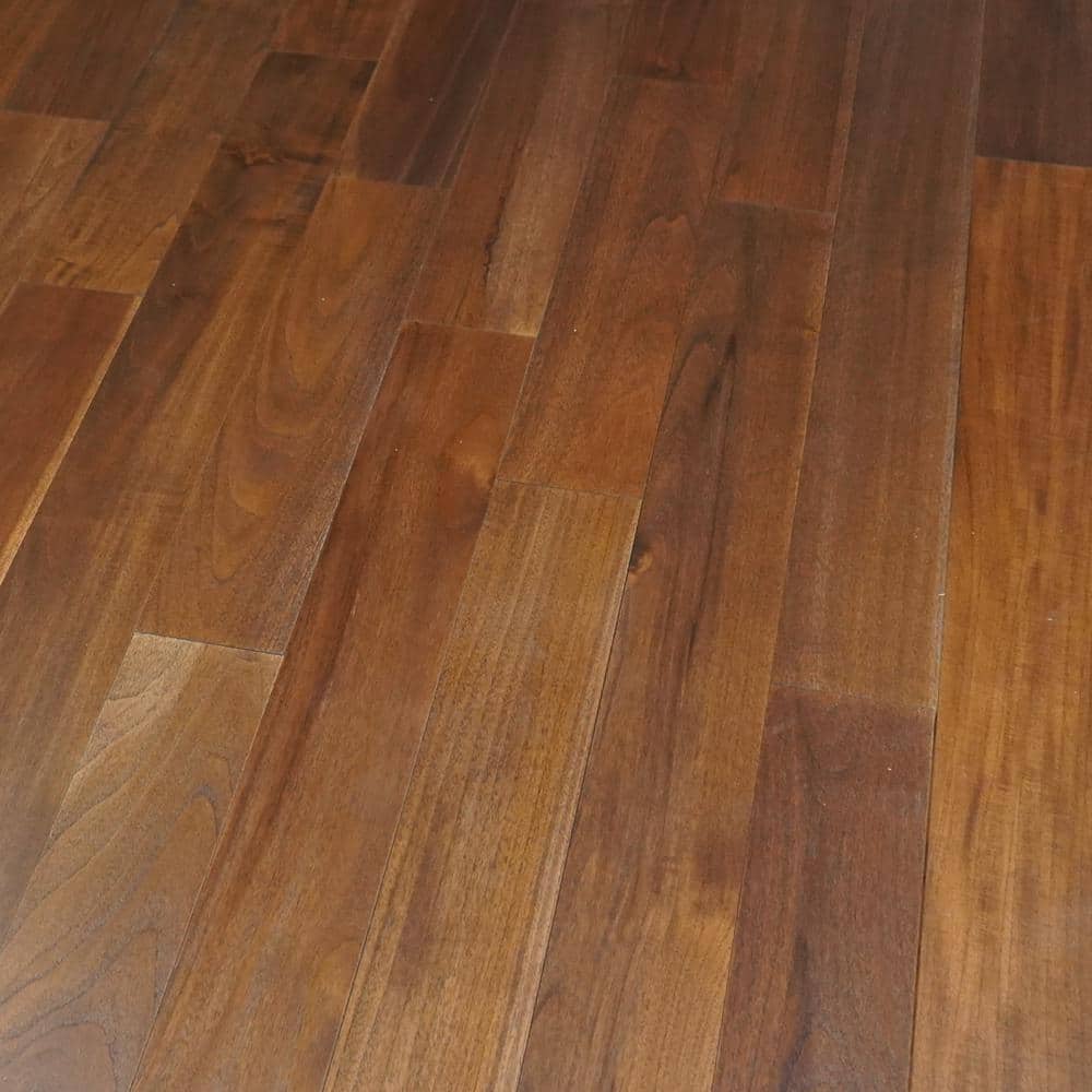 Rome Teak 1/2 in. T x 5 in. W Tongue and Groove Wire Brushed Engineered Har