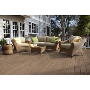 5 gal. #ST-121 Sandal Semi-Transparent Waterproofing Exterior Wood Stain