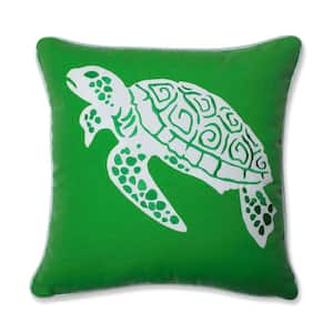 Tropical Green Square Outdoor Square Throw Pillow