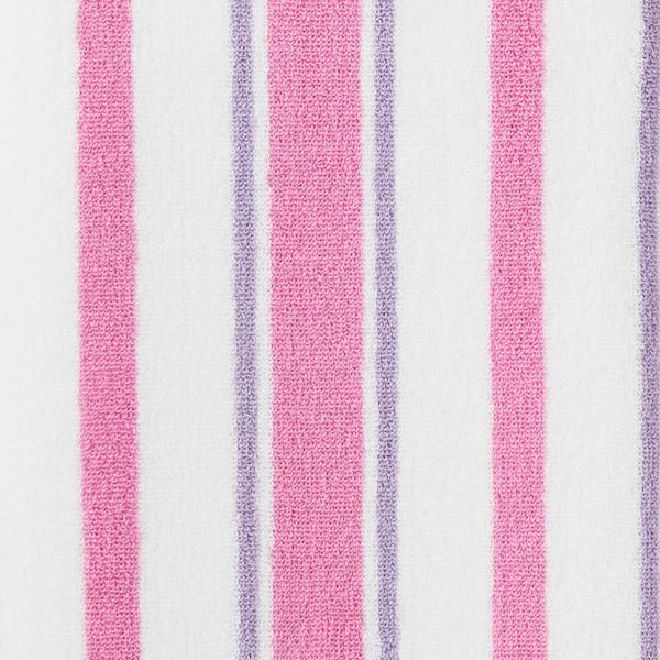 Company Kids by The Company Store Company Kids Stripe Yarn-Dyed Pink Striped Cotton Single Hand Towel