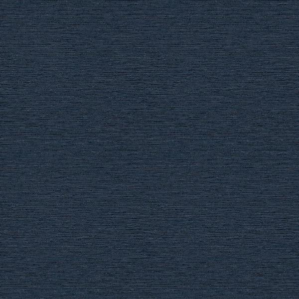 Chesapeake Waylon Denim Faux Fabric Wallpaper, Blue