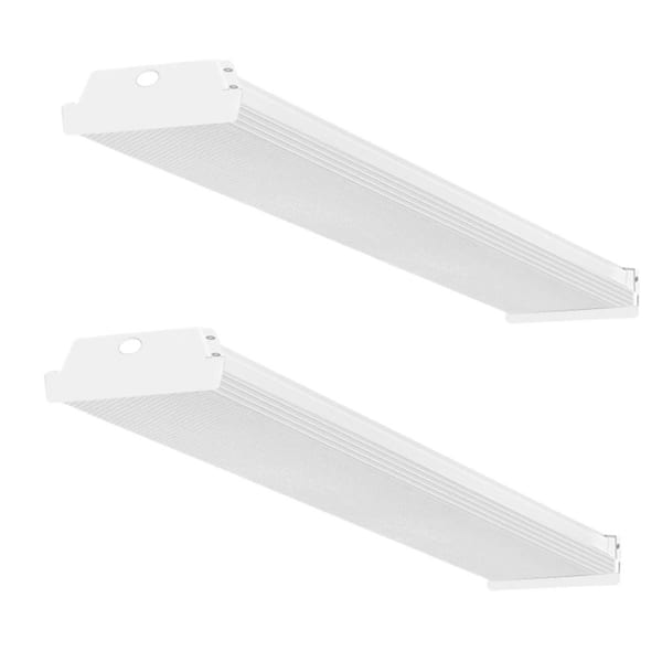 44.09 in. 5300 Lumens LED Wraparound Light Kitchen, Laundry Workshop, 3CCT Adjustable, Dimmable 0-10V (2-Pack)