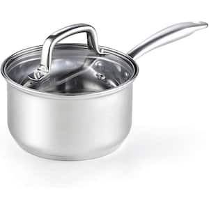 2 qt. Stainless Steel Sauce Pan with Glass Lid