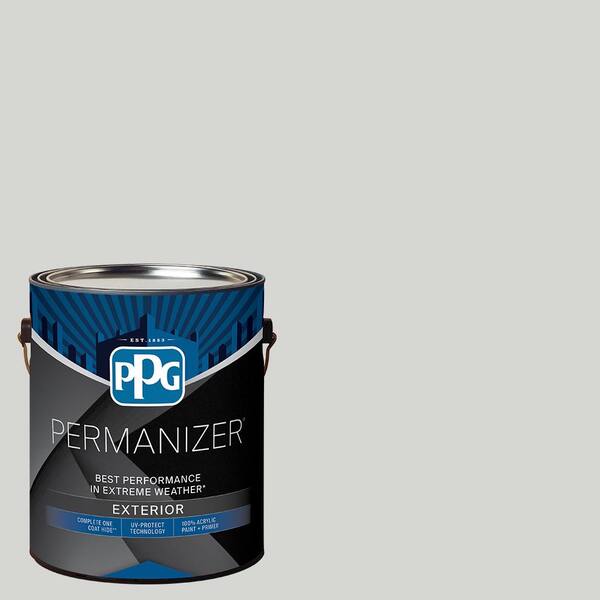 PERMANIZER 1 gal. PPG1010-2 Fog Satin Exterior Paint PPG1010-2PZ-1SA ...