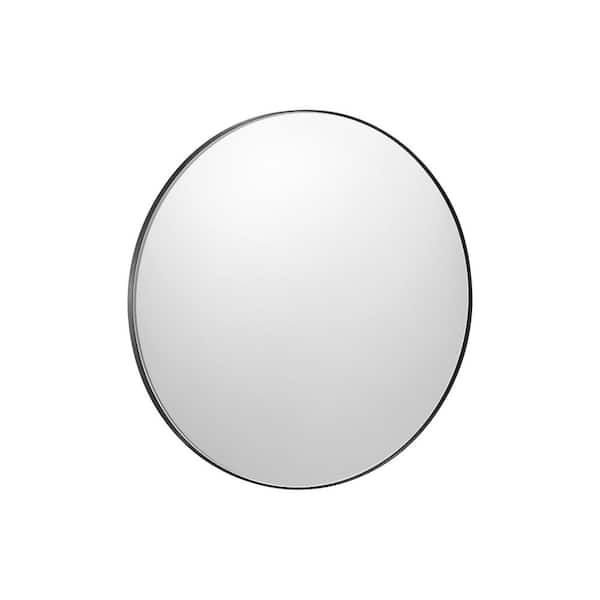 VEVOR Wall Mounted Makeup Mirror 0.15 in. Thick. 30 in. W x 1 in. H Mirror with Aluminium Alloy Frame and Explosion-Proof Film