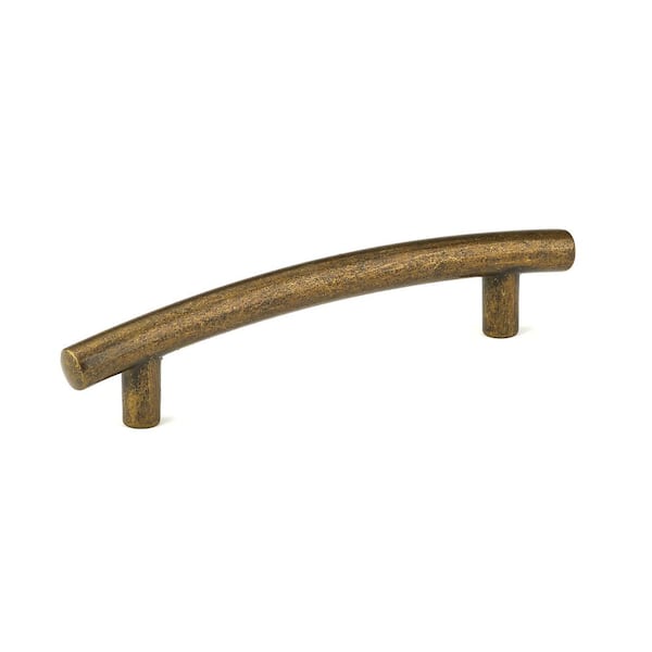Richelieu Hardware Nimes Collection 3 3/4 in. (96 mm) Traditional Regency Brass Cabinet Bar Pull