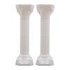 YIYIBYUS 34.65 in. H White Wedding Roman Column Road Decorative Flowerpot Holder Garden Ornament (2-Pack) JJOU2P3ZWDZJ8