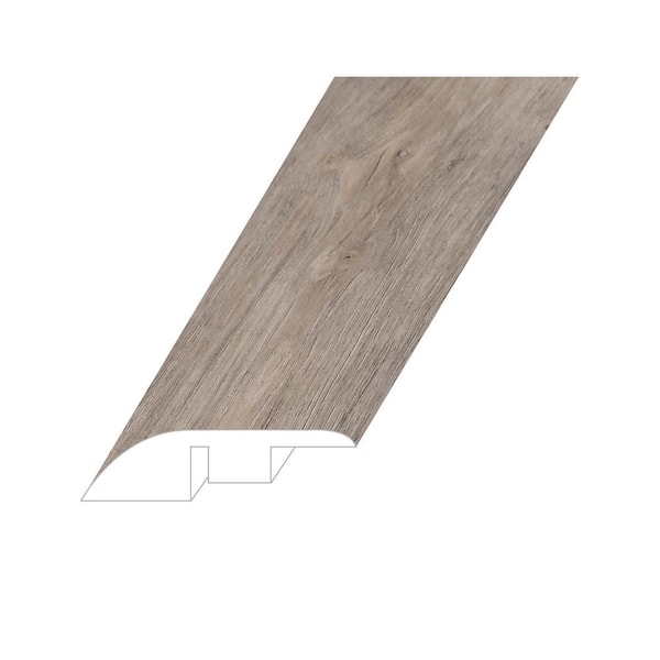 Montserrat Amare Select Chrome 0.6 in. T x 1.8 in. W x 94.5 in. L Vinyl Reducer Molding