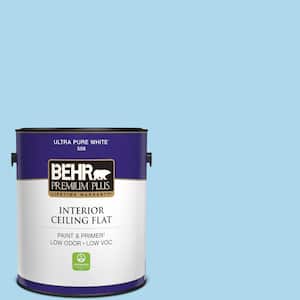 1 gal. #540A-3 Blue Feather Ceiling Flat Interior Paint