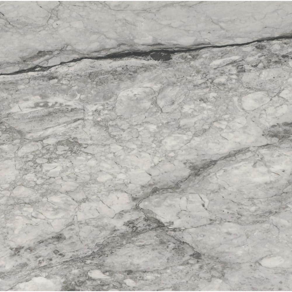 Leonardo Onda Gray 24x24 Polished Porcelain Marble Look Tile
