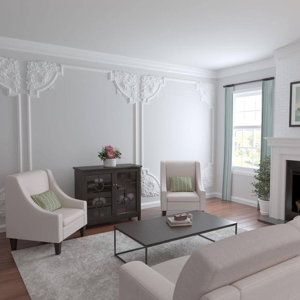 Gray Polyurethane Decorative Panel Moulding