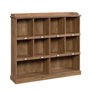 Barrister Lane 47 in. Sindoori Mango Engineered Wood 3-Shelf Bookcase with Cubbyhole Storage