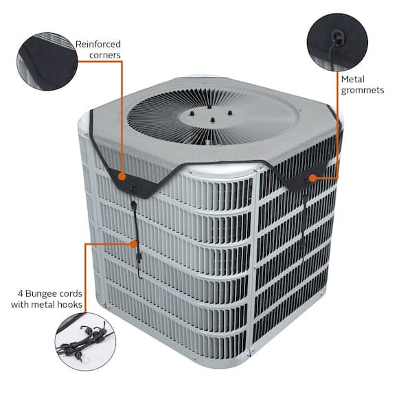 Classic Accessories 36 In L X 36 In W X 28 In H Mesh Air Conditioner Cover 52 205 011001 Rt The Home Depot