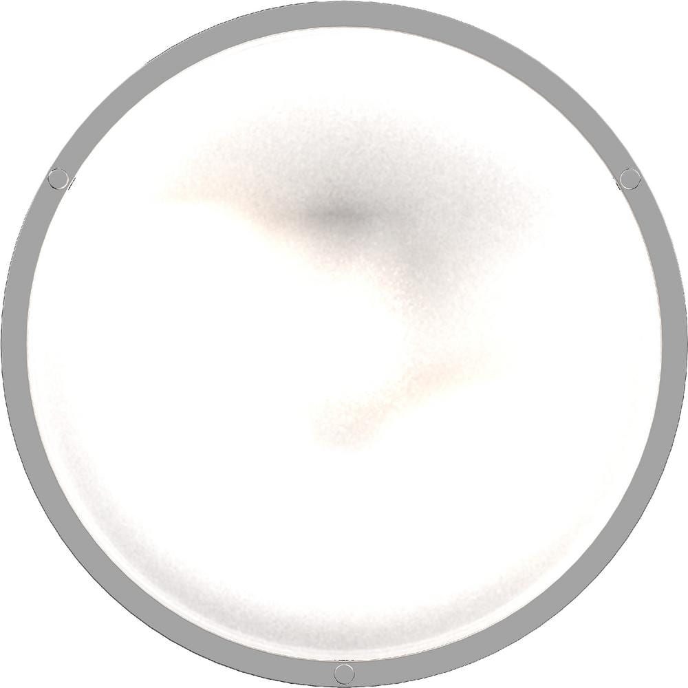 Elegant Chrome Semi-Flush Mount Ceiling Light with Frosted Glass Drum