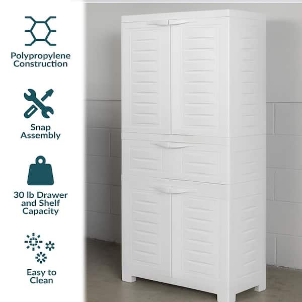 Sunnydaze Plastic Storage 23.25