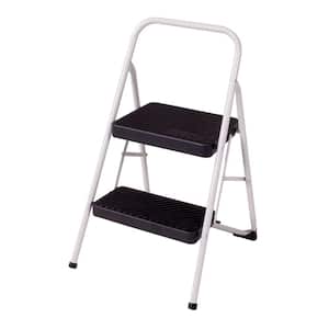 2-Step Steel Folding Step Stool Ladder with 200 lb. Load Capacity
