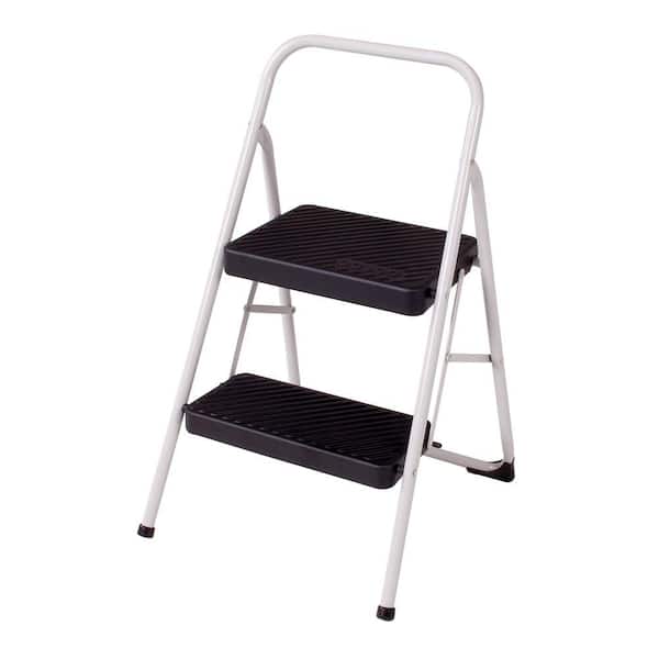 Cosco 2-Step Steel Folding Step Stool Ladder with 200 lb. Load Capacity