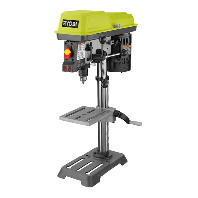 RYOBI 10 in. 5 Speed Drill Press with EXACTLINE Laser Alignment System