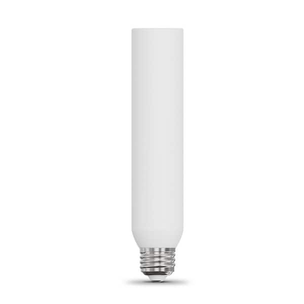 Feit Electric 40-Watt Equivalent T10 Dimmable Straight Filament E26 Opal LED Light Bulb, Soft White 2700K (12-Pack)