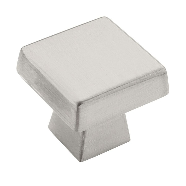 Blackrock 1-1/2 in. (38mm) Modern Satin Nickel Square Cabinet Knob