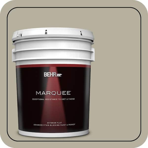 BEHR MARQUEE 5 gal. #QE-35 Stone Walkway Flat Exterior Paint & Primer