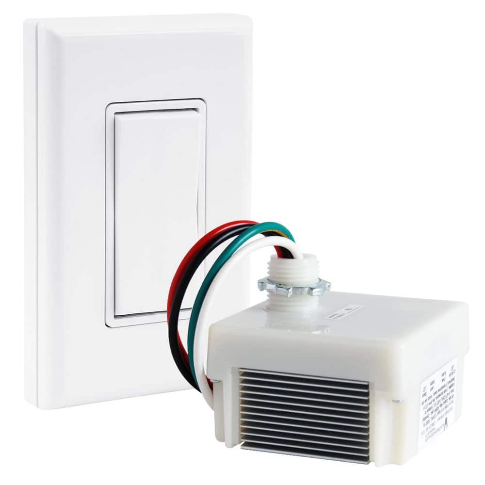 Battery-Free, Wireless White Rocker Dimmer Switch Kit for Dimmable Lights Remote Switch Controls Phase Dimming Receiver price history on PriceWatchPro