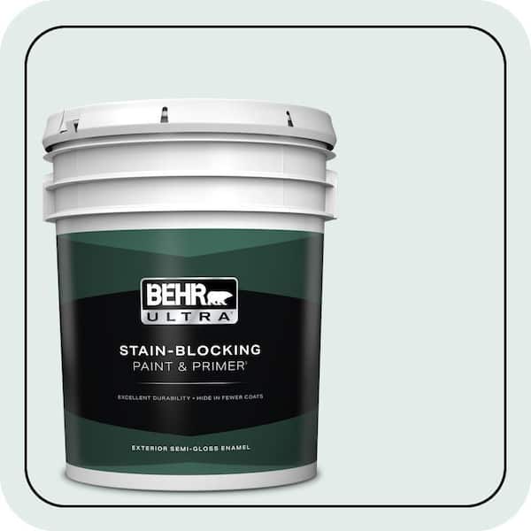BEHR ULTRA 5 gal. #ICC-92 Refreshed Semi-Gloss Enamel Exterior Paint & Primer