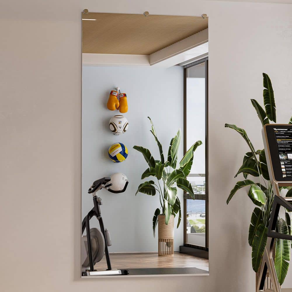 36 in. W x 72 in. H Rectangular Frameless Wall Mirror Gym Mirror Dance Mirror Bathroom Vanity Mirror price history on PriceWatchPro