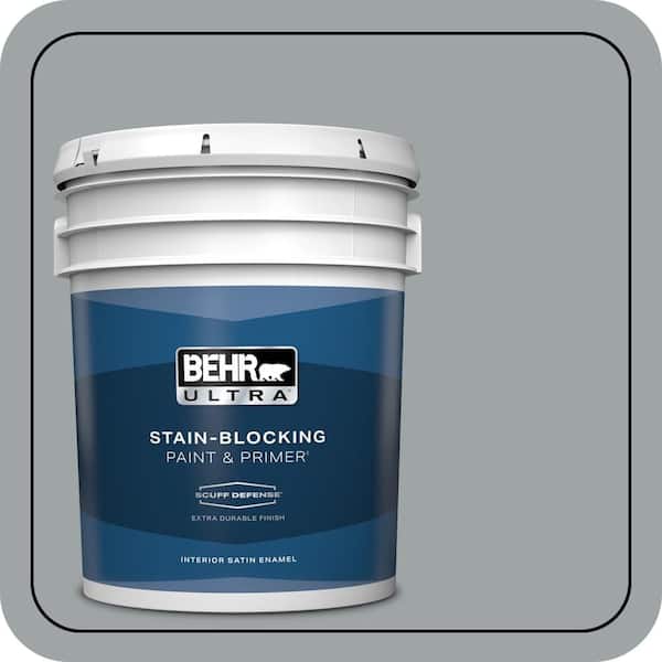 BEHR ULTRA 5 gal. #MQ5-30 Silent Film Extra Durable Satin Enamel Interior Paint & Primer