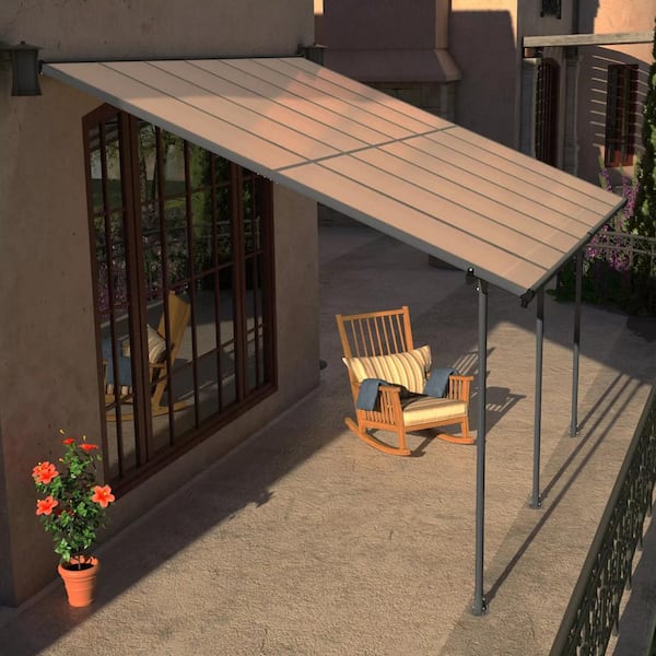 Wall Attached Patio Cover Kits Livaca 10'X14' Wall Mounted Sunroom