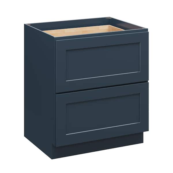 CASAINC 30 in. W x 24 in. D x 34.5 in. H in Cyber Grey Plywood Ready to Assemble Floor Base Kitchen Cabinet with 2-Drawers