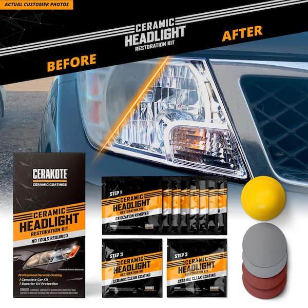 Cleaning oxidation headlight kit. I used & accidentally got some