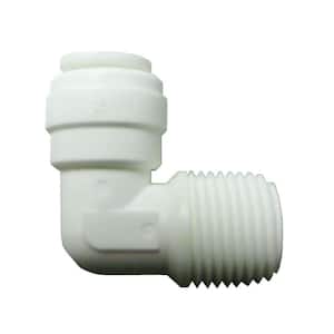 1/4 OD Quick Connect Push in to Connect Water Tube Fitting 10pcs+1/4 inch  RO Water White Tubing, 10M(32FT)