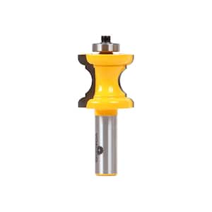 Bullnose and Cove Furniture Trim and Molding 1-3/16 in. L x 1/2 in. Shank Carbide Tipped Router Bit