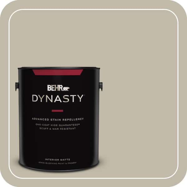 BEHR DYNASTY 1 gal. Home Decorators Collection #HDC-FL13-10 Wilderness Gray Matte Interior Stain-Blocking Paint & Primer