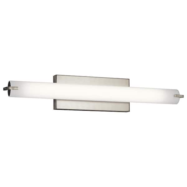 Independence 25.5 in. Brushed Nickel Integrated LED Transitional Bathroom Vanity Light Bar