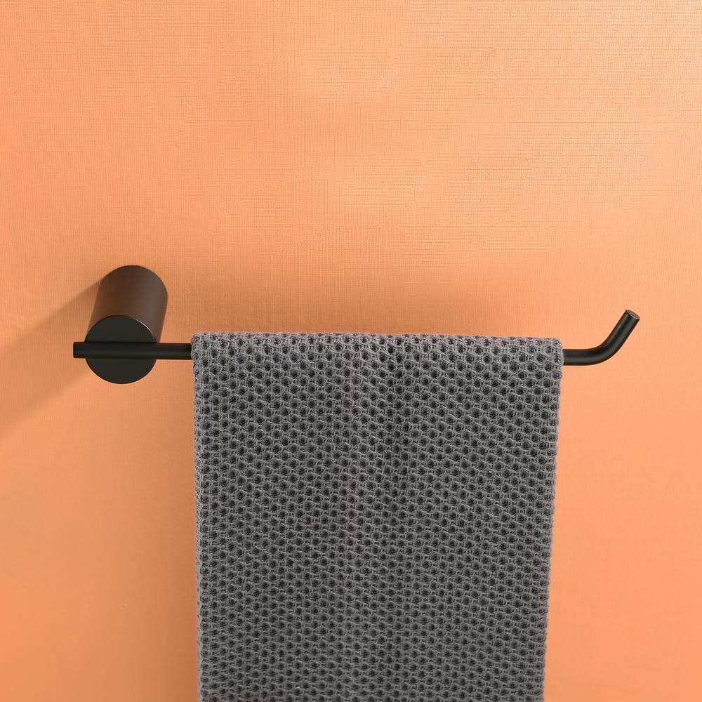 Matte Black Stainless Steel 4-Piece Bathroom Hardware Set