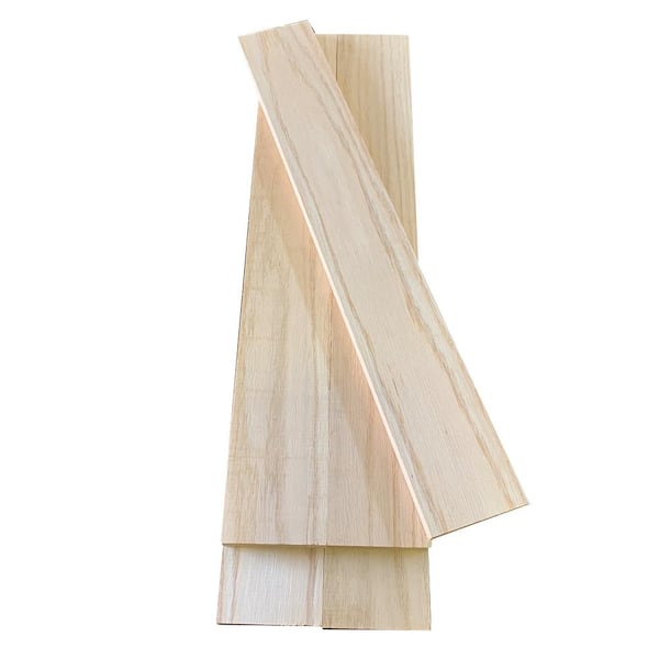 1 in. x 4 in. x 2 ft. Red Oak S4S Board (5-Pack)