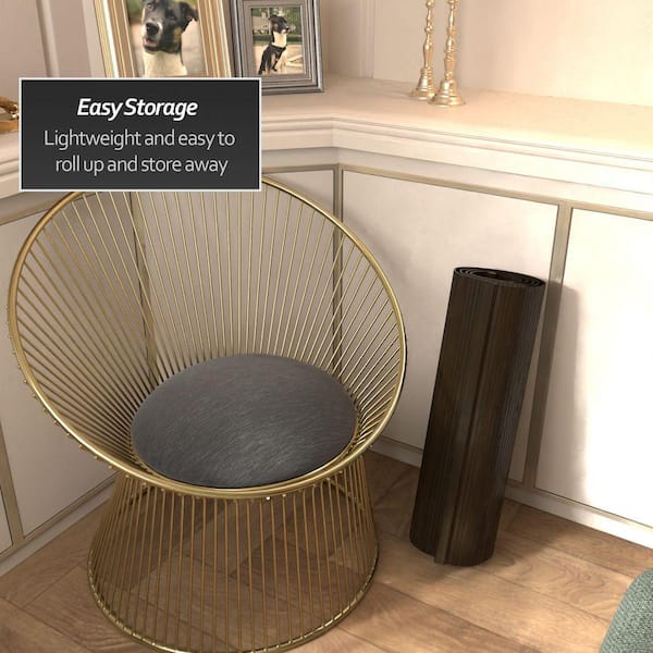 RED LANTERN Bamboo Wave 24 in. Dark Mocha Room Divider BF-2WAVE