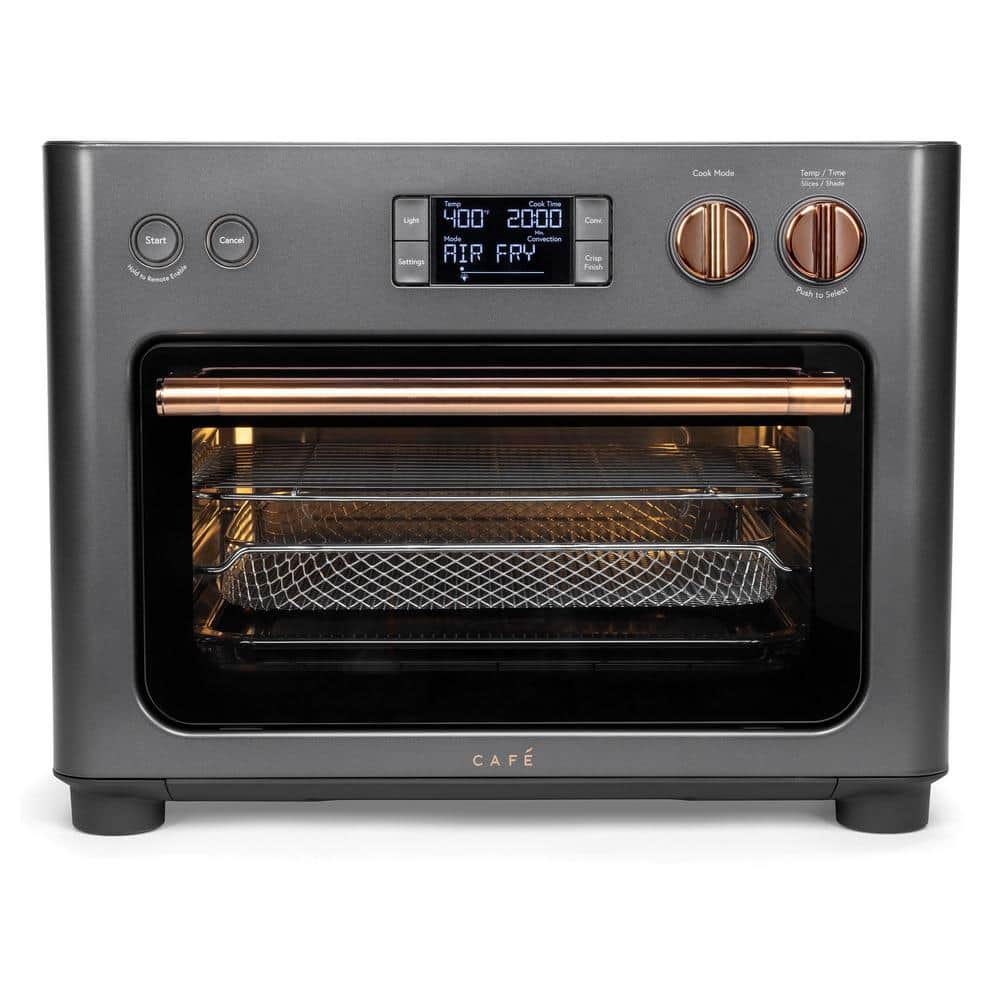 1,800 W Matte Black Toaster Oven with 14 modes incl Air Fry, Bake, Broil, Roast, Toast, and Slow Cook, Wi-fi connected