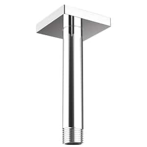 Lura 6 in. Ceiling-Mounted Shower Arm and Flange in Polished Chrome
