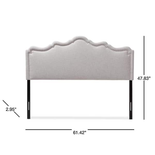 Baxton Studio Nadeen Modern and Contemporary Greyish Beige Fabric Queen Size Headboard Baxton Studio Nadeen Modern and Contemporary Greyish Beige Fabric Queen Size Headboard