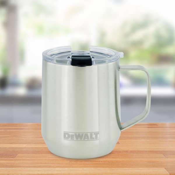 14 oz. Stainless Steel Coffee Mug, Silver