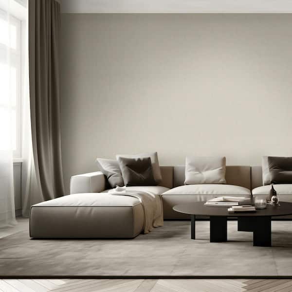 Lustre Linen Beige Wallpaper
