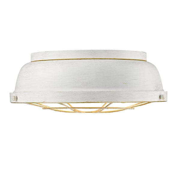 Bartlett 2-Light French White Flush Mount Light