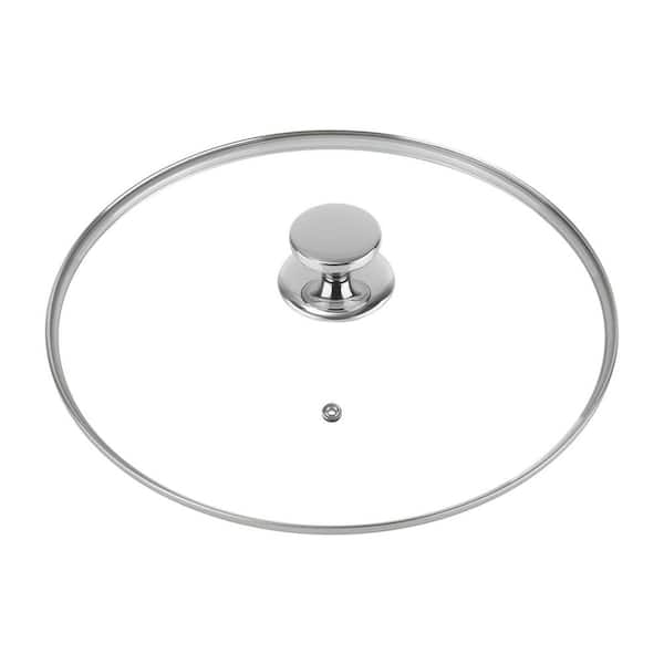 Tempered Glass Universal Pan Lid Clear Finish Stainless Steel Rim Steam Vent Oven Dishwasher Safe Kitchen Set